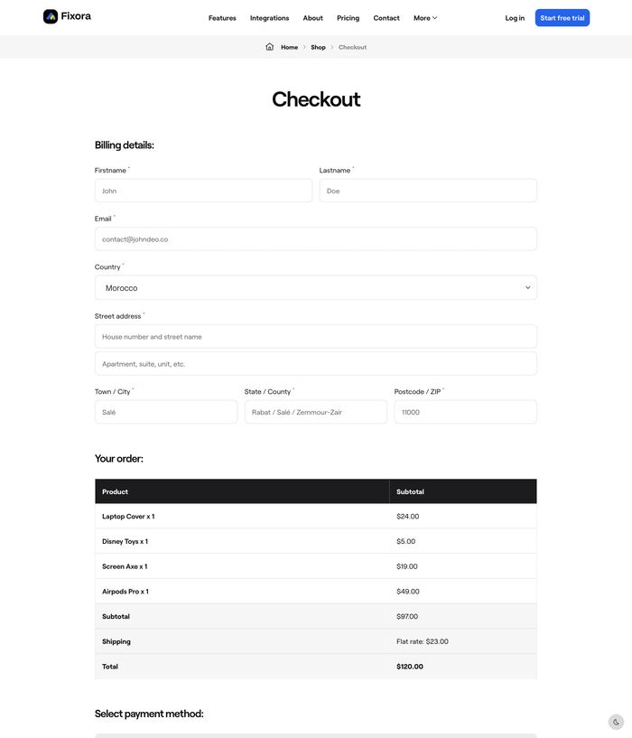 Checkout